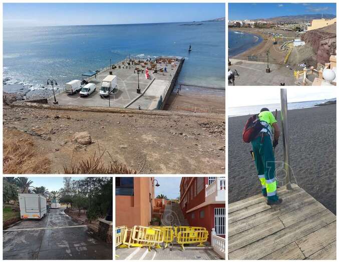Preparativos para el evento multitudinario de esta noche en Melenara/TA.